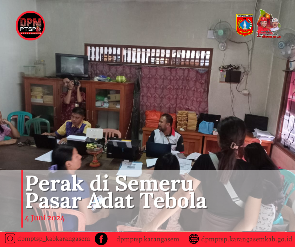 PERAK DI SEMERU PASAR ADAT TEBOLA